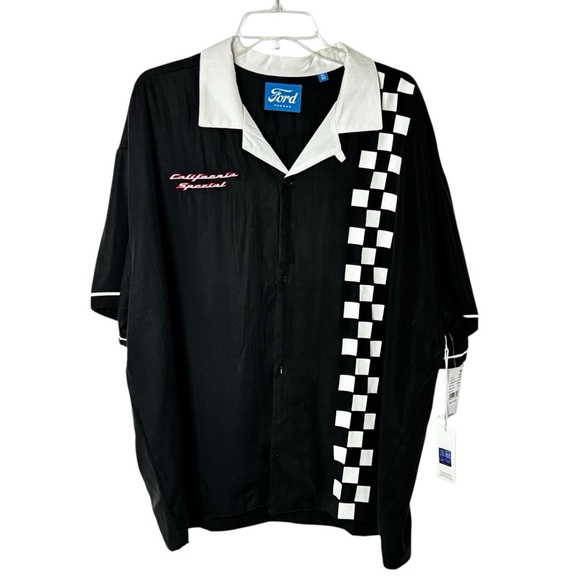 FORD Checkered Men's short sleeve  Shirt authentic size XL pacsun - Picture 5 of 14